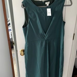 J. Crew green sheath business dress (NWT).